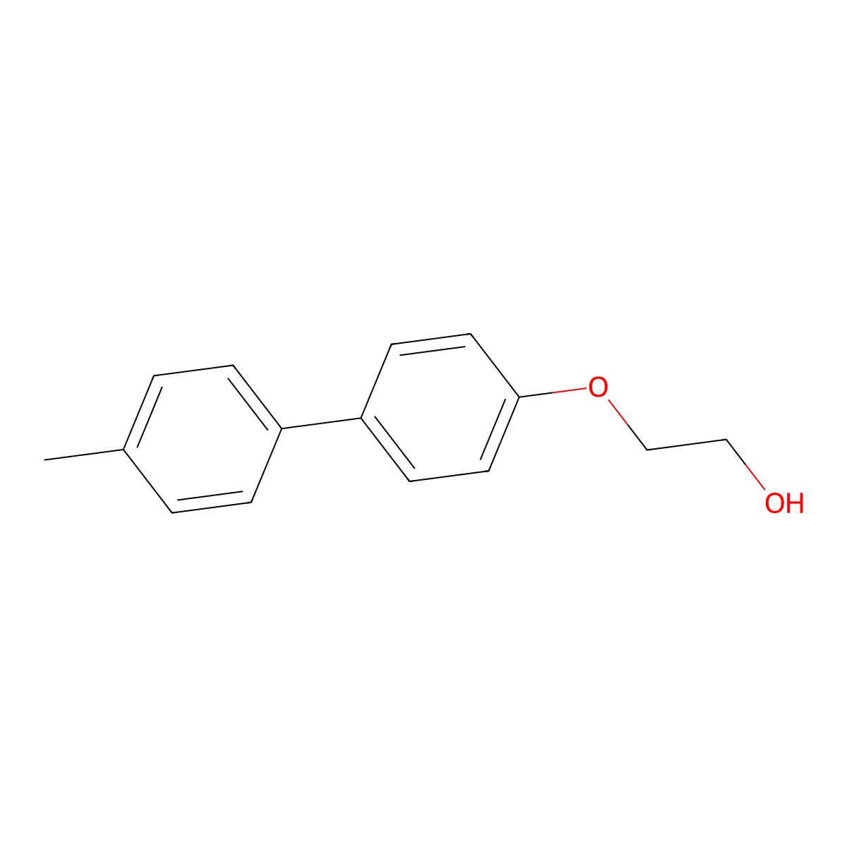 2-[(4'-Methyl[1,1'-biphenyl]-4-yl)oxy]ethanol molecular structure, CAS 1267207-66-8