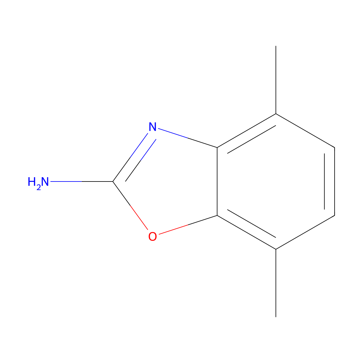 4,7-Dimethyl-1,3-benzoxazol-2-amine molecular structure, CAS 1267216-36-3