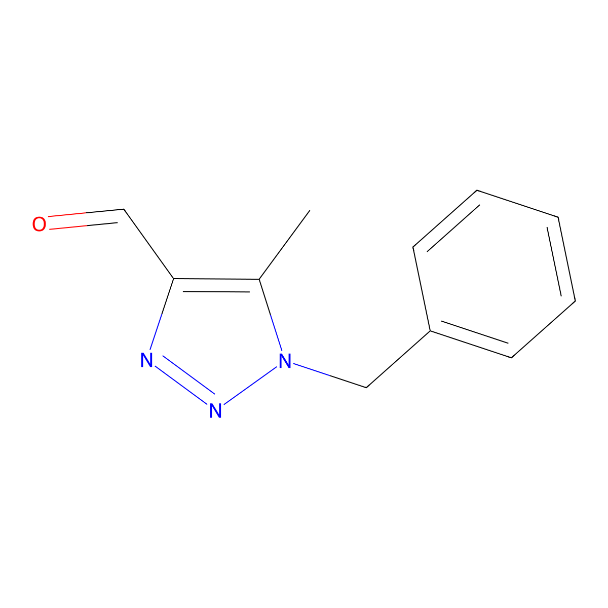 1-Benzyl-5-methyl-1H-1,2,3-triazole-4-carbaldehyde molecular structure, CAS 1267227-78-0