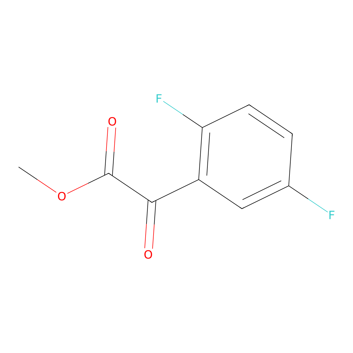 Methyl 2,5-difluoro-alpha-oxobenZeneacetate molecular structure, CAS 1267231-52-6
