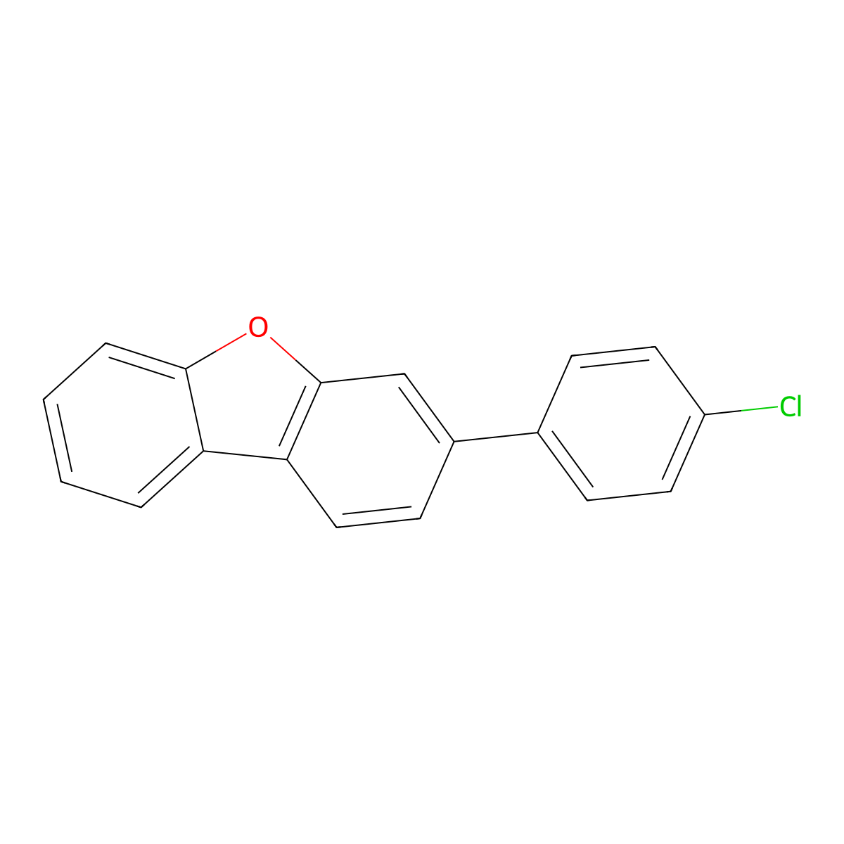 3-(4-Chlorophenyl)dibenzo[b,d]furan molecular structure, CAS 1267248-41-8