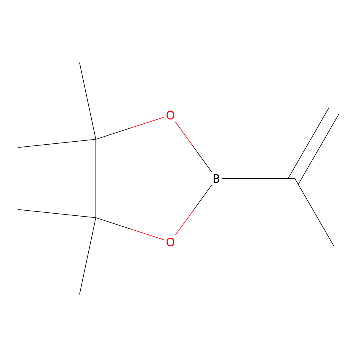 4,4,5,5-Tetramethyl-2-(prop-1-en-2-yl)-1,3,2-dioxaborolane molecular structure, CAS 126726-62-3