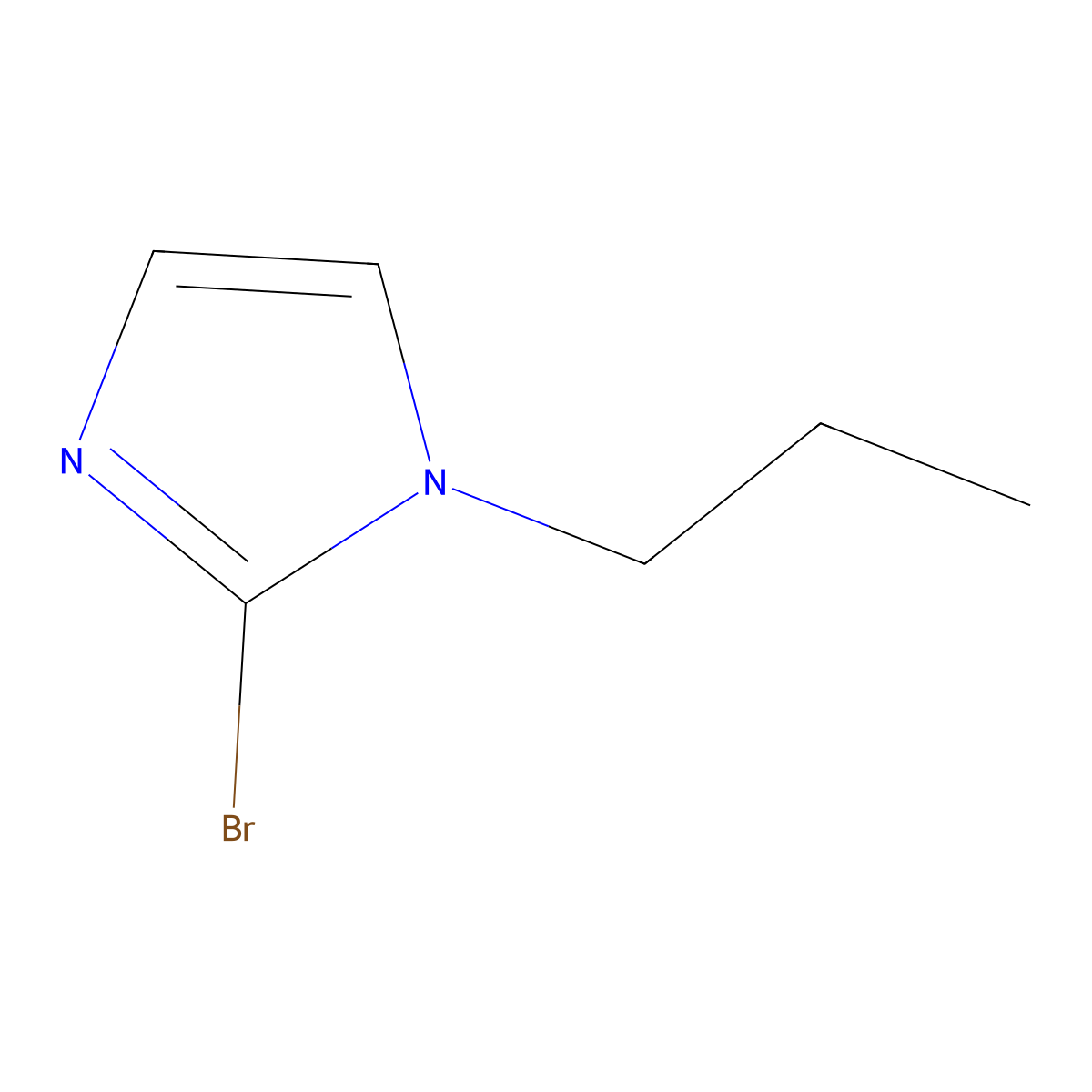 2-bromo-1-propyl-1H-imidazole molecular structure, CAS 1267265-53-1