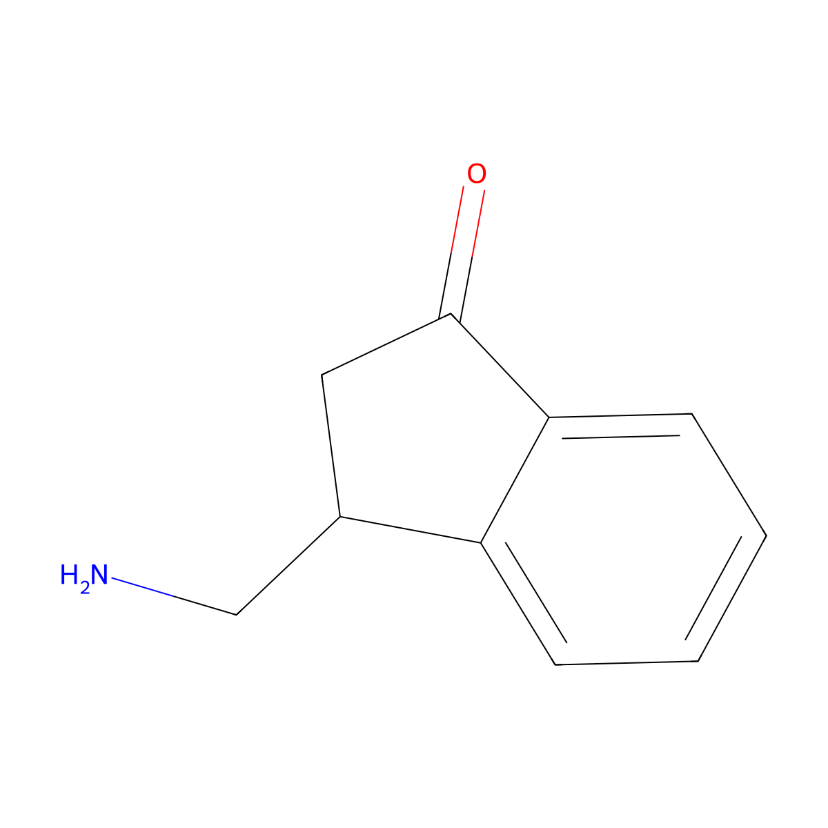 3-(Aminomethyl)-2,3-dihydro-1H-inden-1-one molecular structure, CAS 1267266-05-6