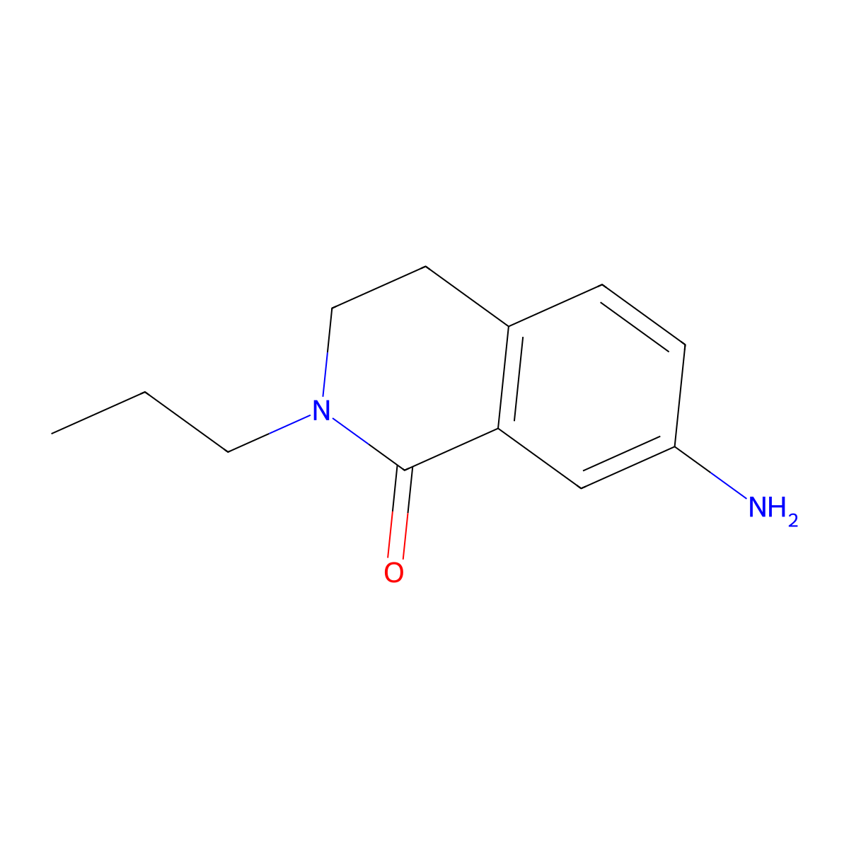 7-Amino-2-propyl-3,4-dihydroisoquinolin-1(2h)-one molecular structure, CAS 1267269-12-4