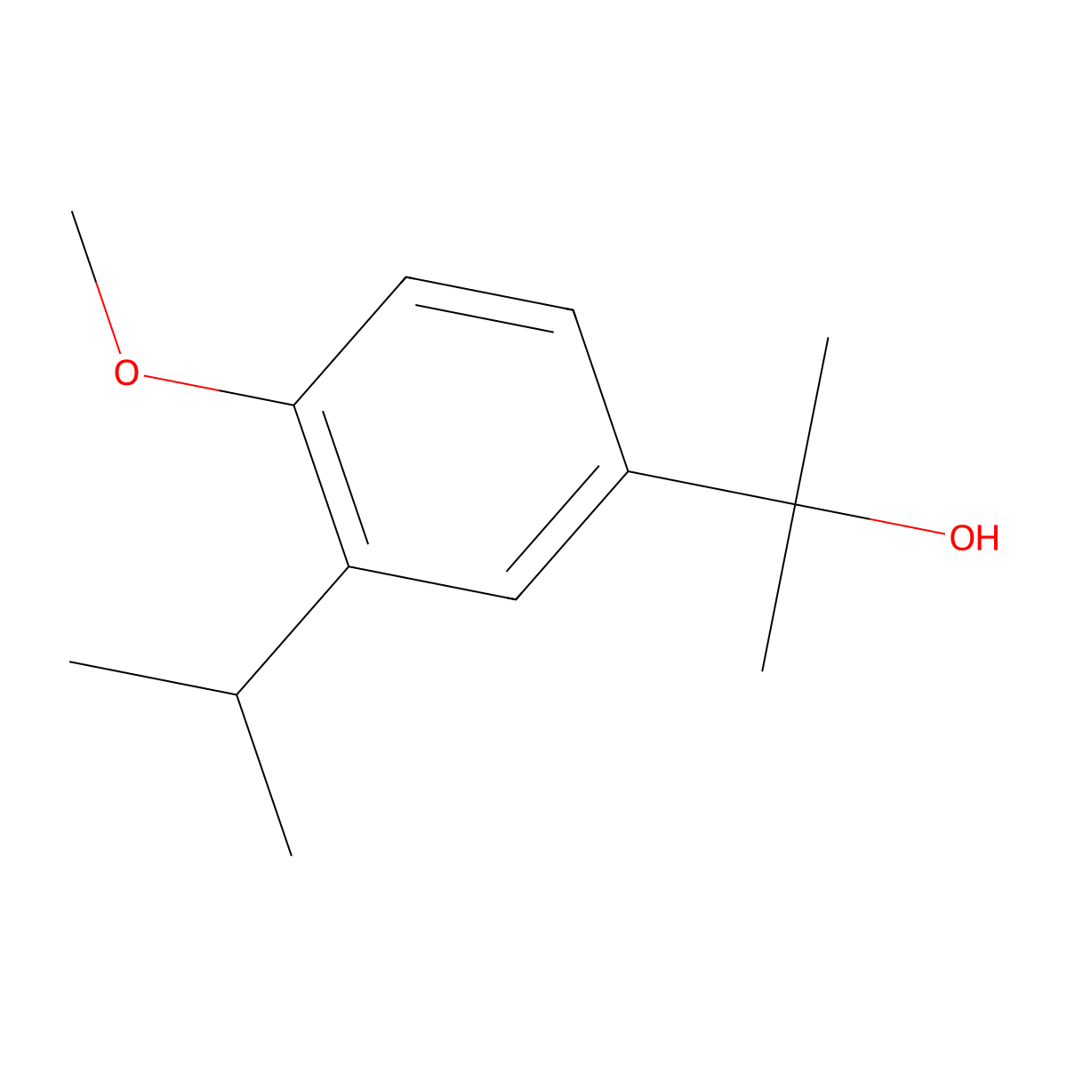 2-(3-Isopropyl-4-methoxyphenyl)propan-2-ol molecular structure, CAS 1267272-73-0