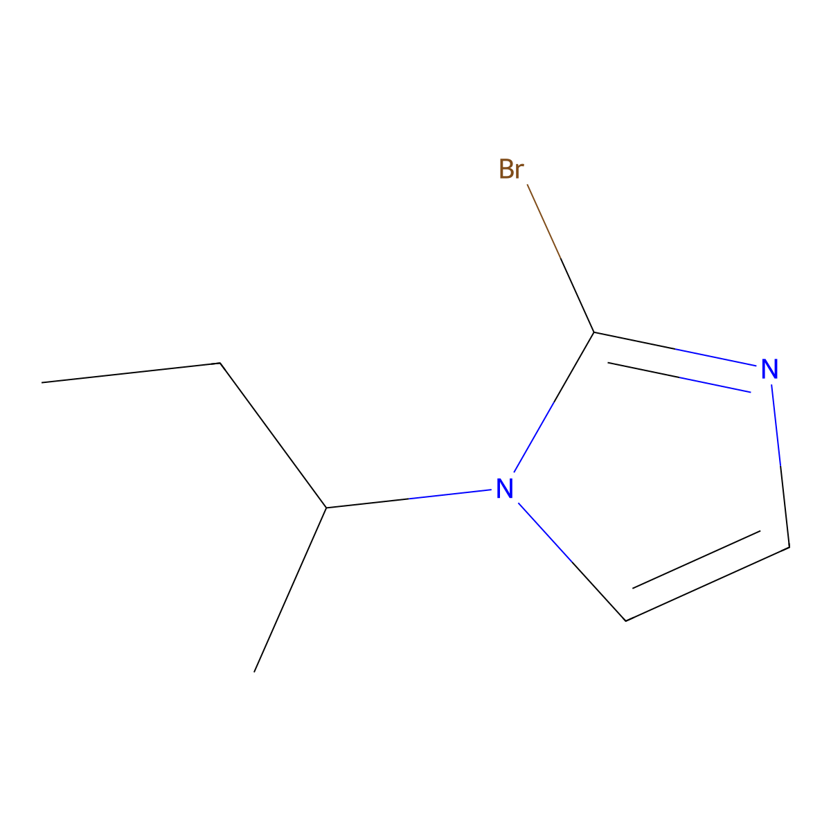2-bromo-1-(sec-butyl)-1H-imidazole molecular structure, CAS 1267273-89-1