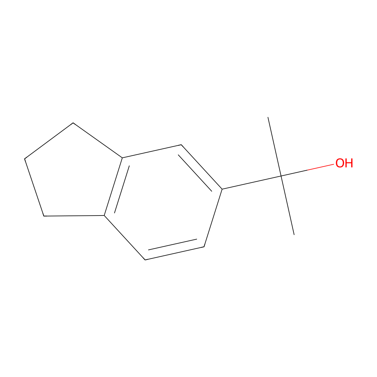 2-(2,3-dihydro-1H-inden-5-yl)propan-2-ol molecular structure, CAS 1267276-93-6
