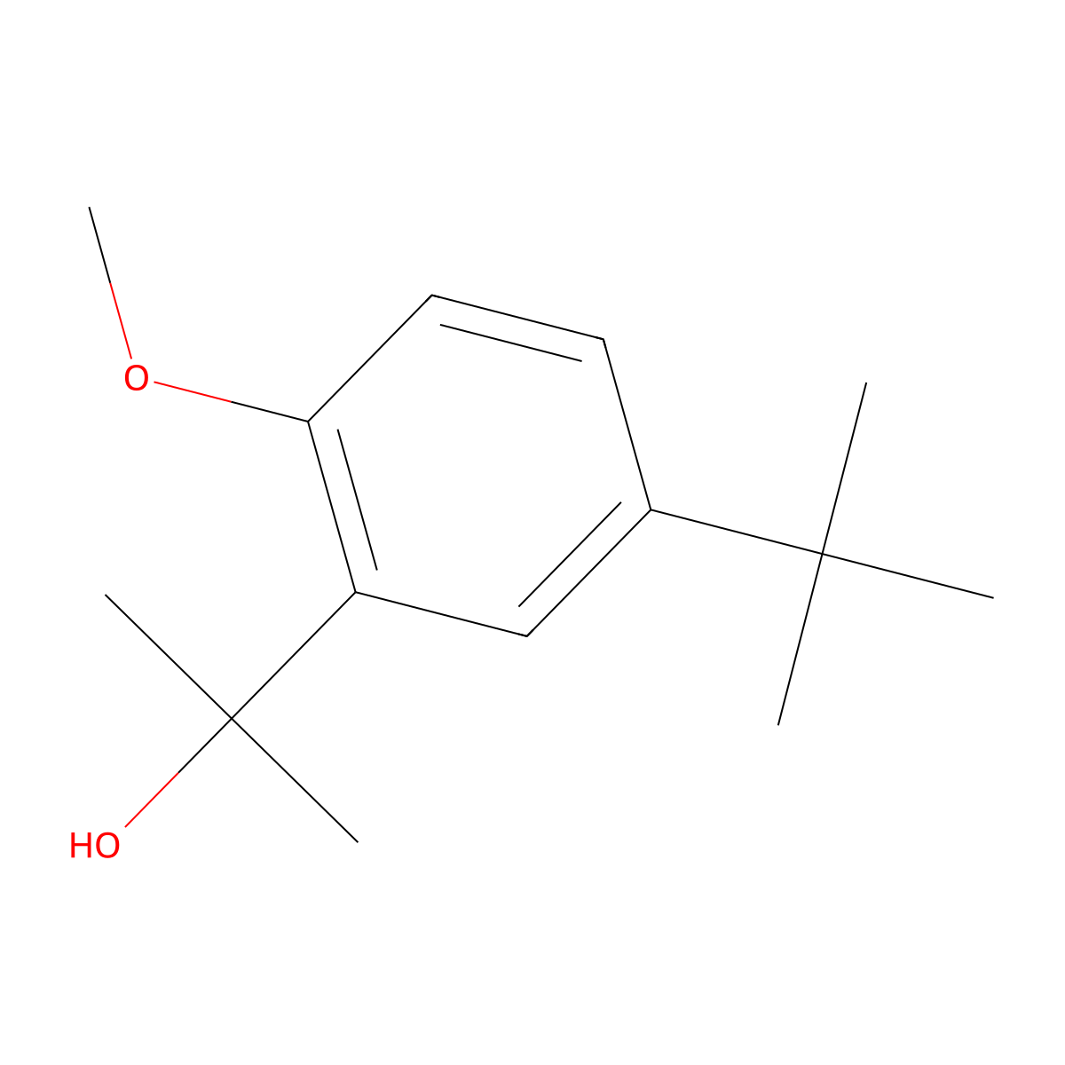 5-(1,1-Dimethylethyl)-2-methoxy-alpha,alpha-dimethylbenZenemethanol molecular structure, CAS 1267278-59-0