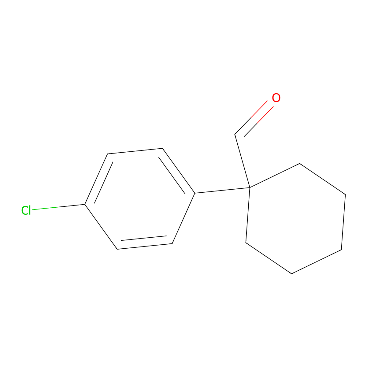 1-(4-Chlorophenyl)cyclohexanecarbaldehyde molecular structure, CAS 1267278-69-2