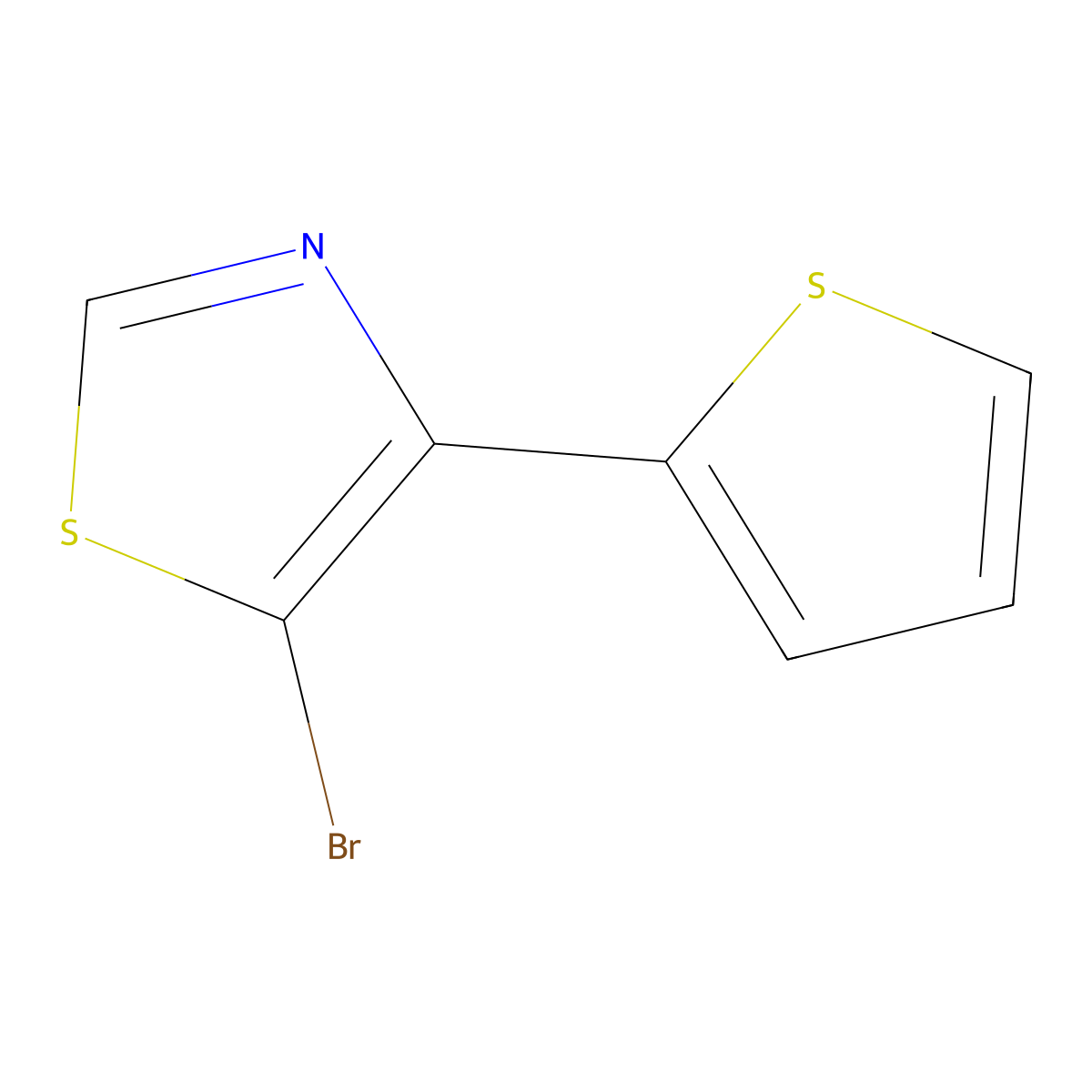 5-Bromo-4-(2-thienyl)thiazole molecular structure, CAS 1267279-03-7