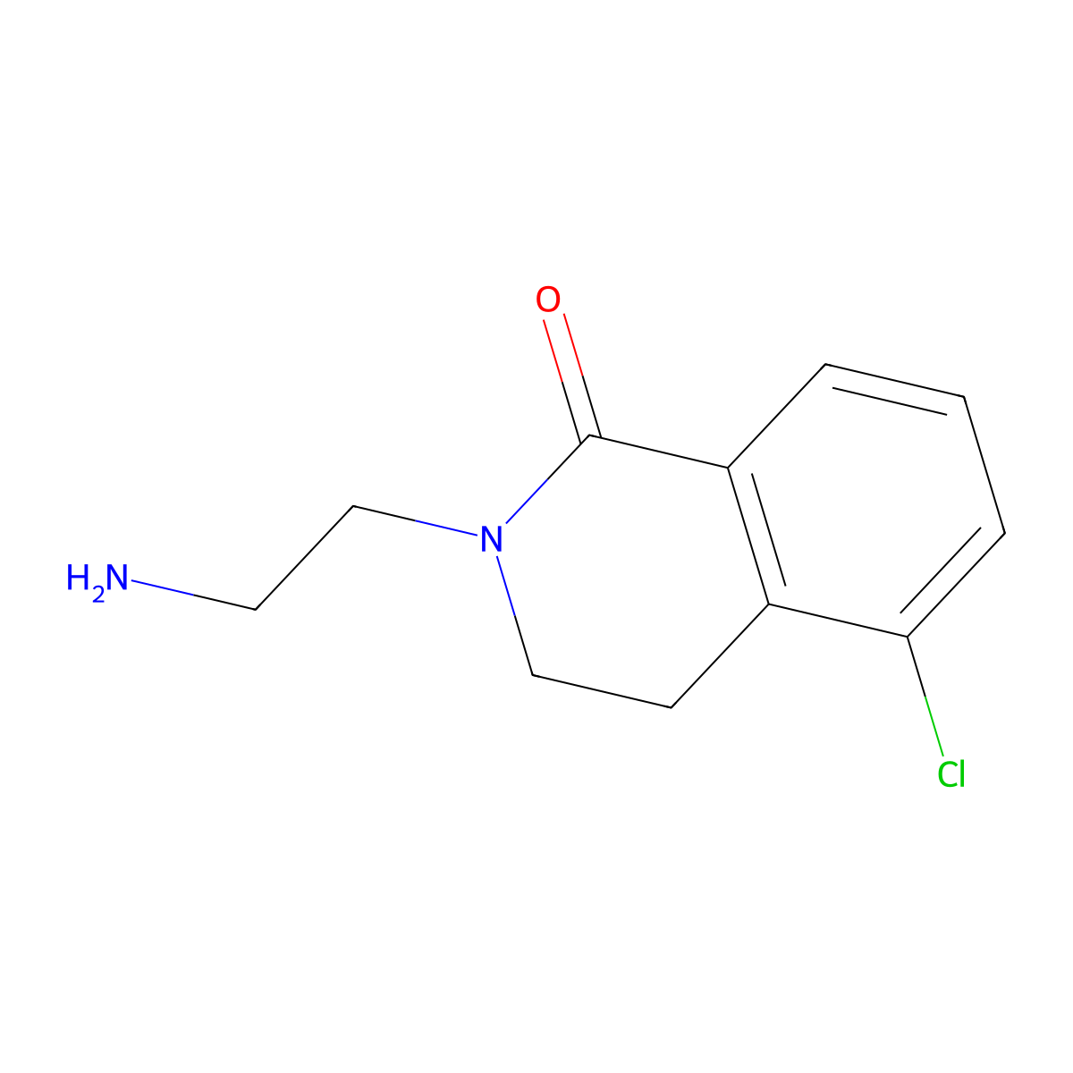 2-(2-Aminoethyl)-5-chloro-1,2,3,4-tetrahydroisoquinolin-1-one molecular structure, CAS 1267280-04-5