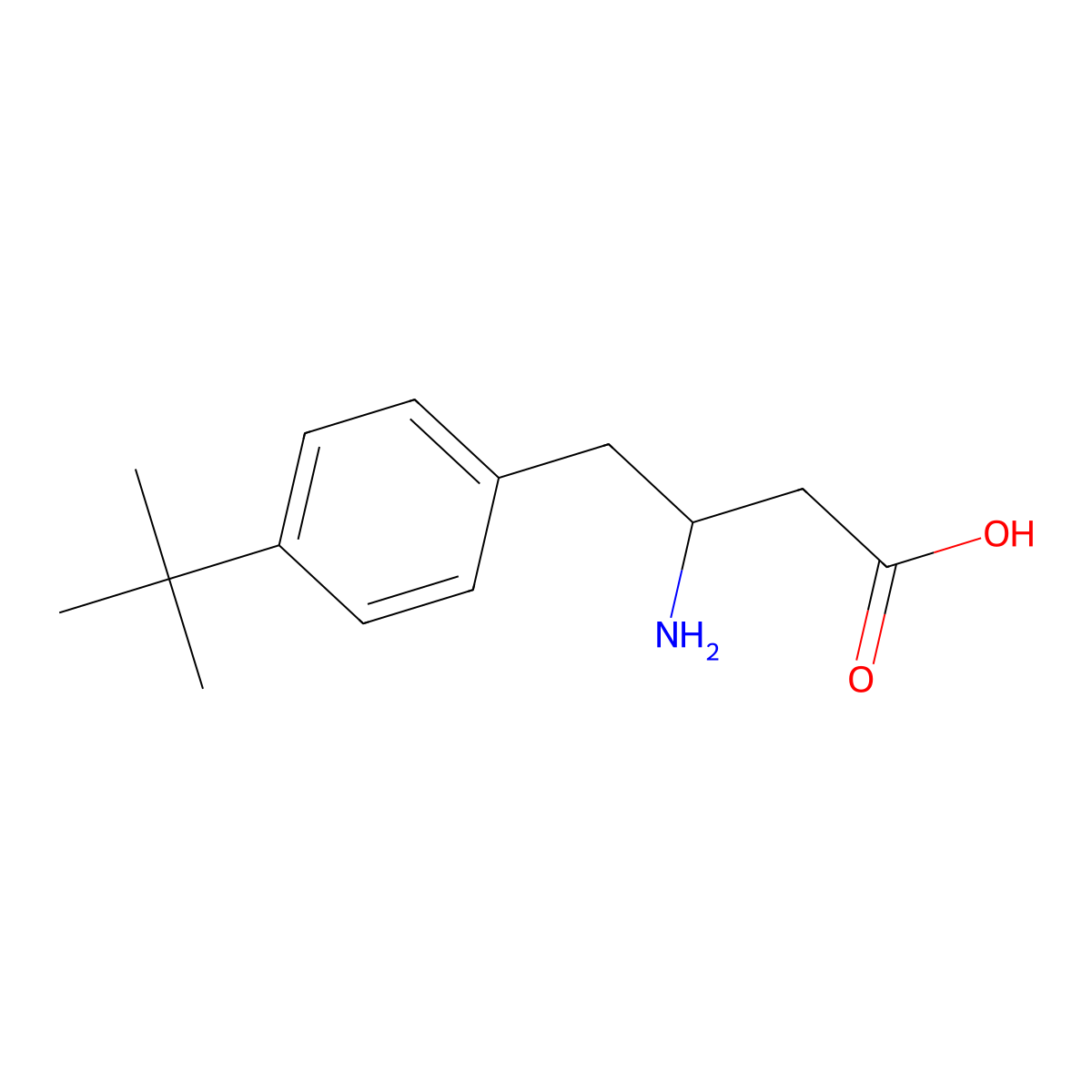 3-Amino-4-[4-(tert-butyl)phenyl]butyric Acid molecular structure, CAS 1267299-45-5