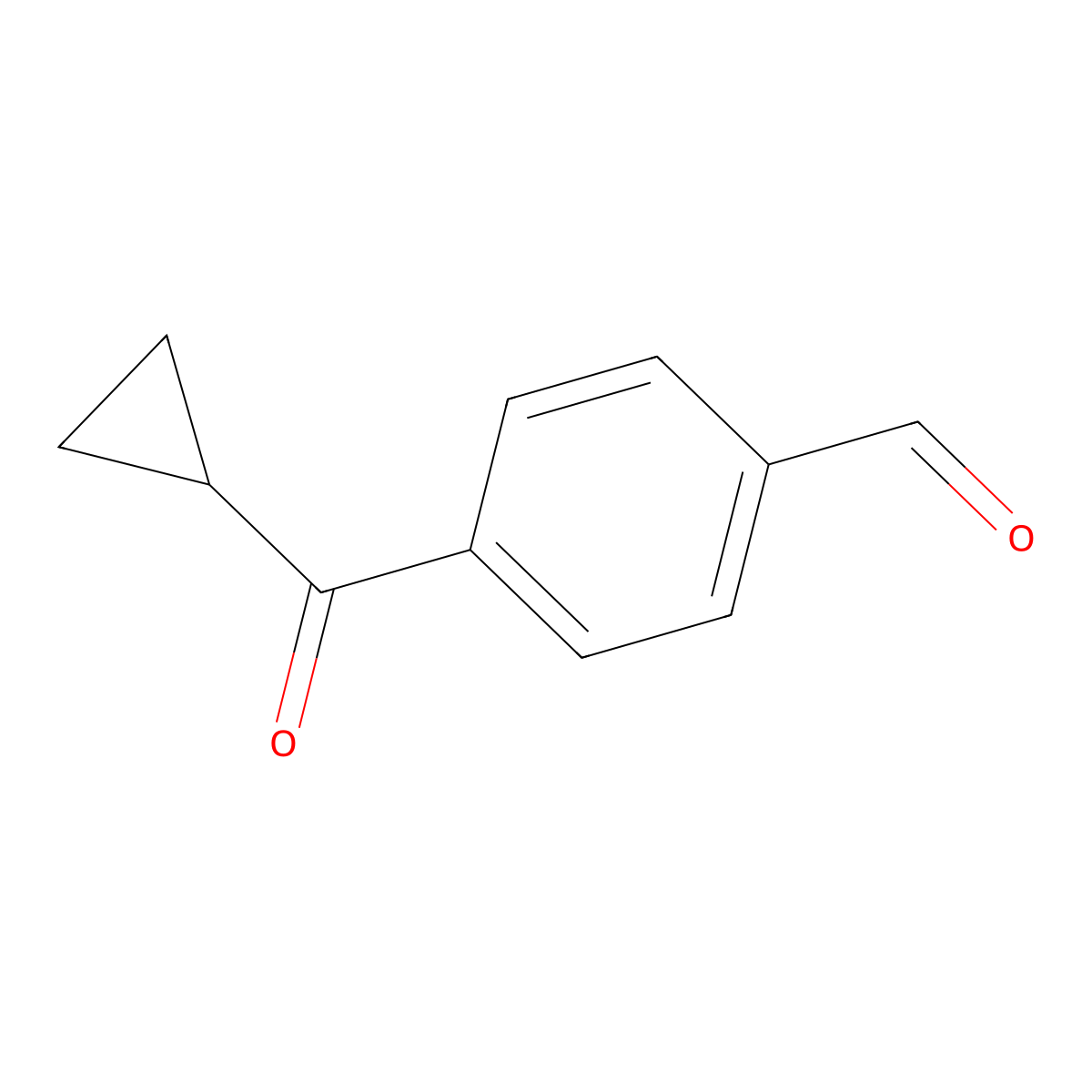 4-(Cyclopropylcarbonyl)benzaldehyde molecular structure, CAS 1267308-95-1