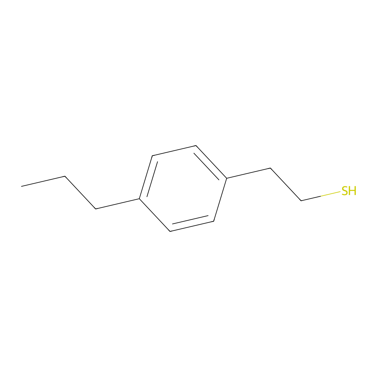 2-(4-Propylphenyl)ethane-1-thiol molecular structure, CAS 1267318-95-5