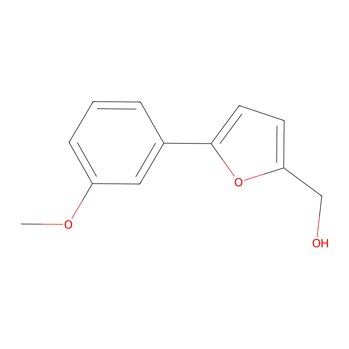 [5-(3-Methoxyphenyl)furan-2-YL]methanol molecular structure, CAS 1267319-43-6