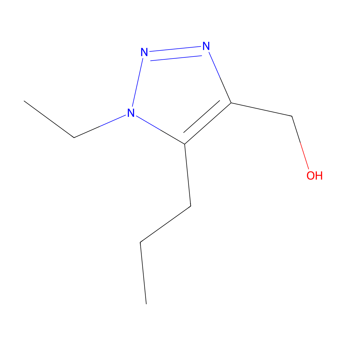 (1-ethyl-5-propyl-1H-1,2,3-triazol-4-yl)methanol molecular structure, CAS 1267322-97-3