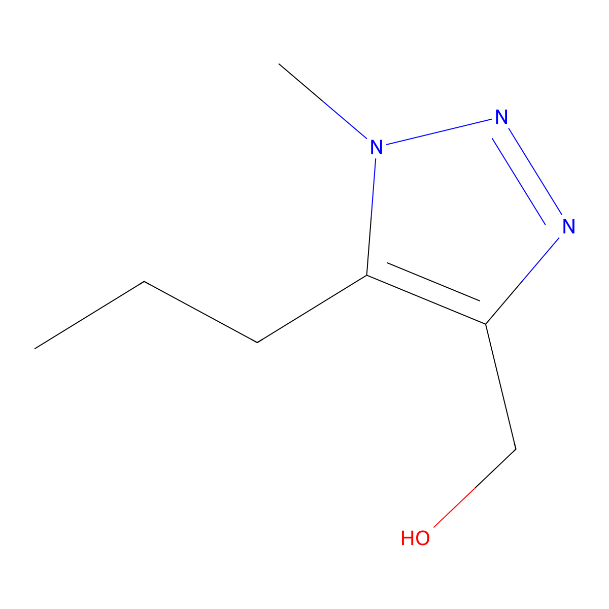 (1-Methyl-5-propyl-1H-1,2,3-triazol-4-yl)methanol molecular structure, CAS 1267324-99-1