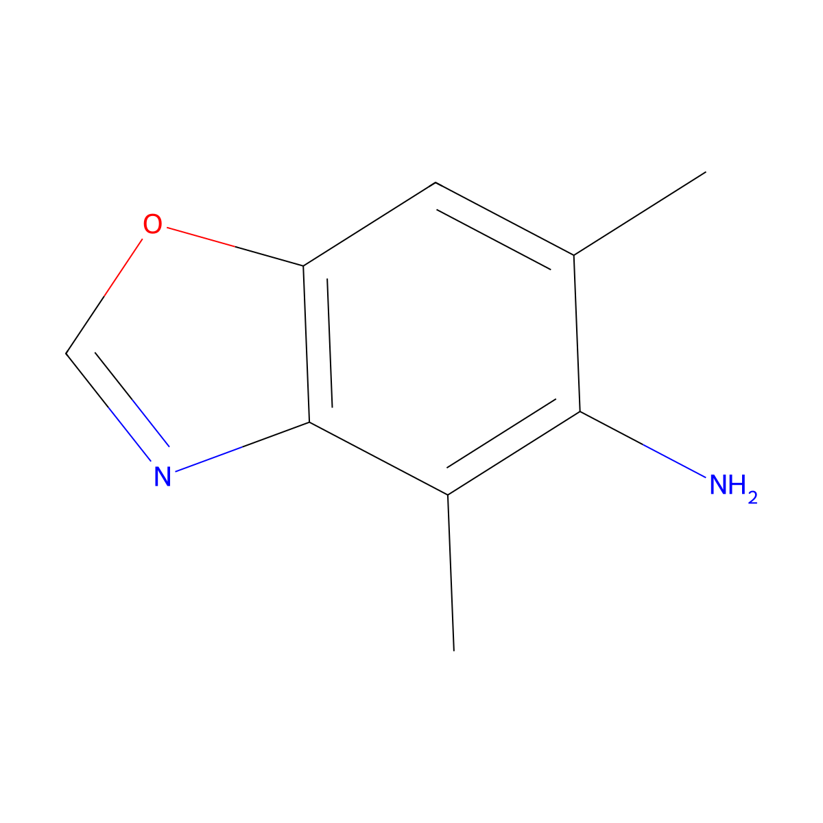 4,6-Dimethyl-1,3-benzoxazol-5-amine molecular structure, CAS 1267334-29-1