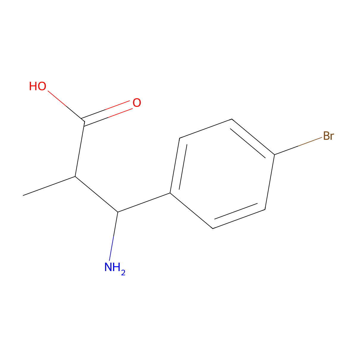 3-Amino-3-(4-bromophenyl)-2-methylpropanoic acid molecular structure, CAS 1267336-14-0