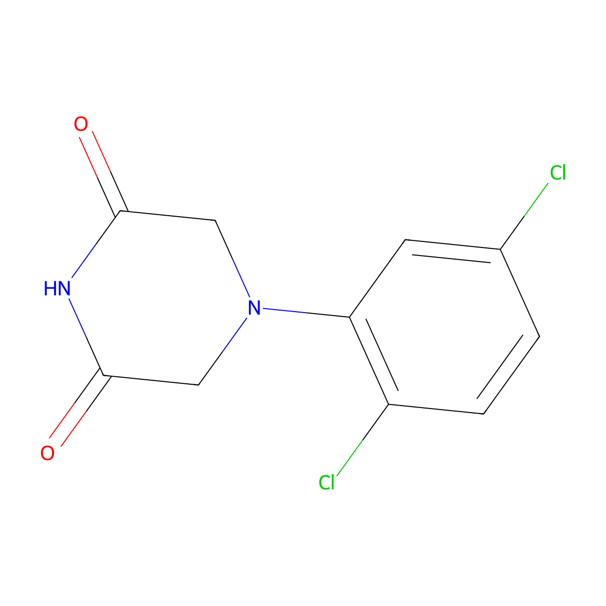 4-(2,5-Dichlorophenyl)piperazine-2,6-dione molecular structure, CAS 1267379-66-7