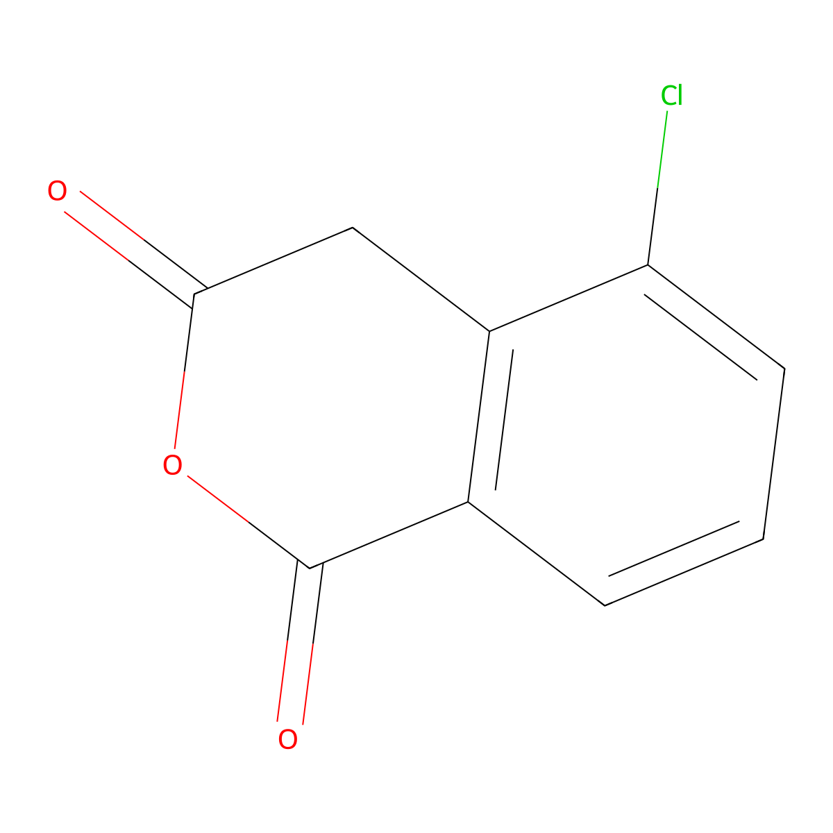 5-chloro-3,4-dihydro-1H-2-benzopyran-1,3-dione molecular structure, CAS 1267393-24-7