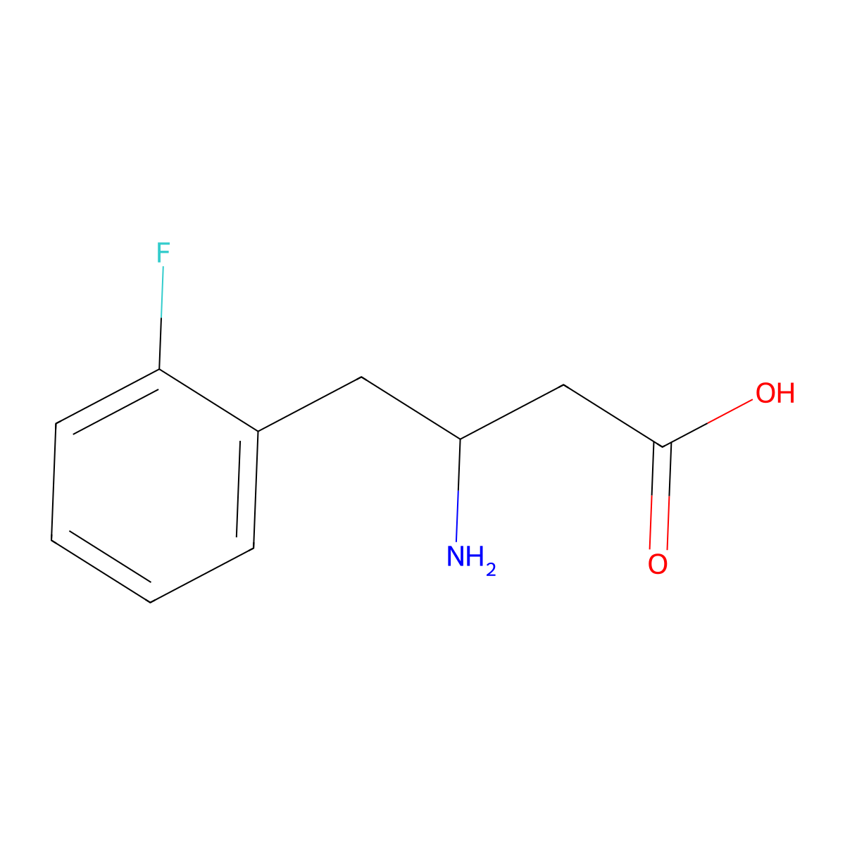 3-Amino-4-(2-fluorophenyl)butyric Acid molecular structure, CAS 1267393-37-2