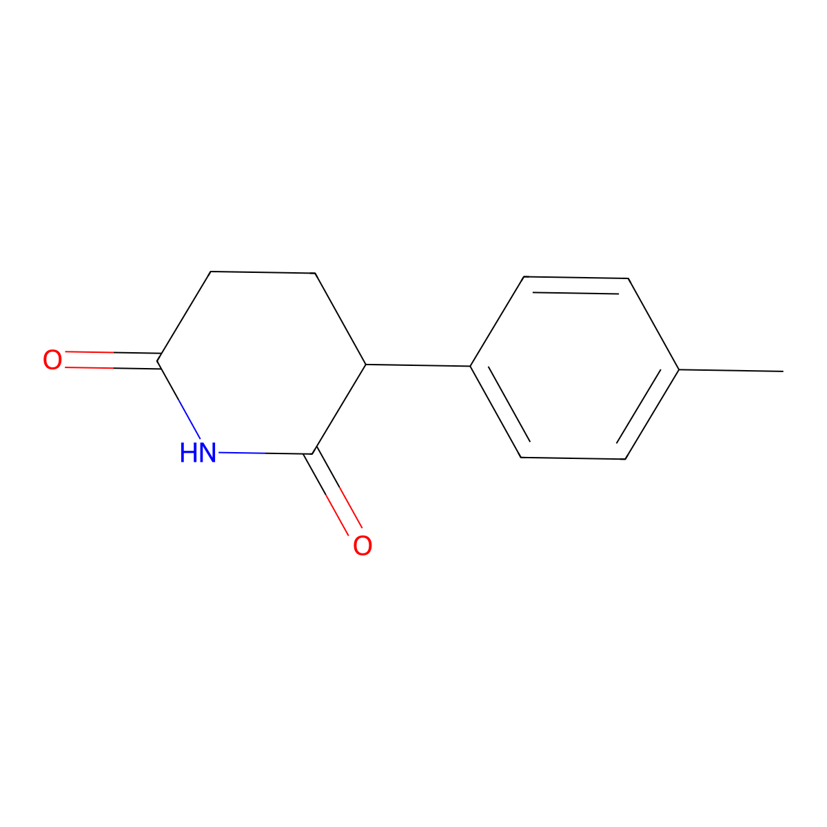 3-(p-Tolyl)piperidine-2,6-dione molecular structure, CAS 1267393-76-9