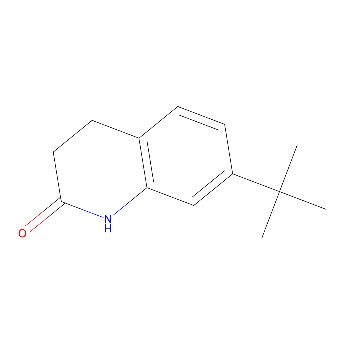 7-Tert-butyl-1,2,3,4-tetrahydroquinolin-2-one molecular structure, CAS 1267394-19-3