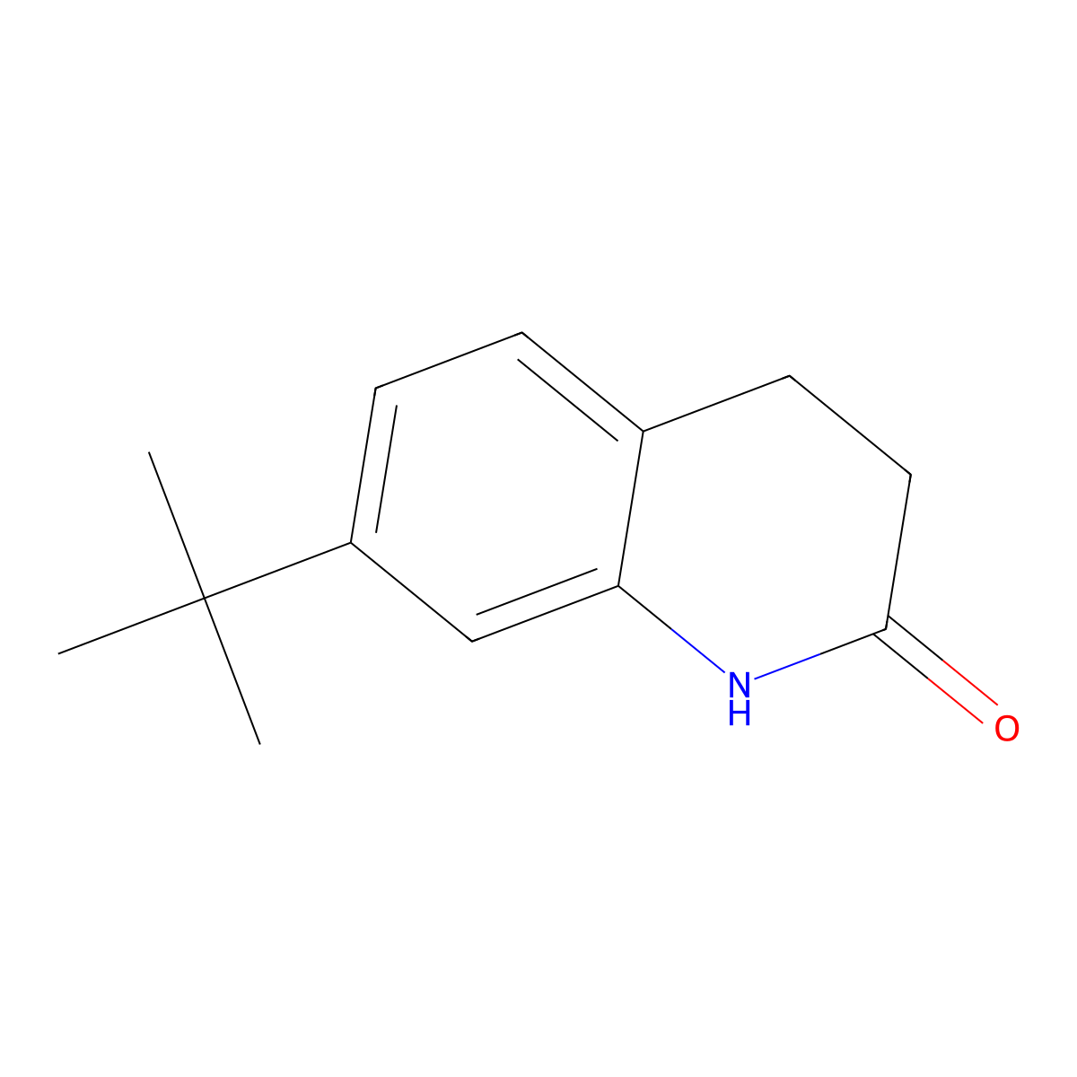7-Tert-butyl-1,2,3,4-tetrahydroquinolin-2-one molecular structure, CAS 1267394-19-3