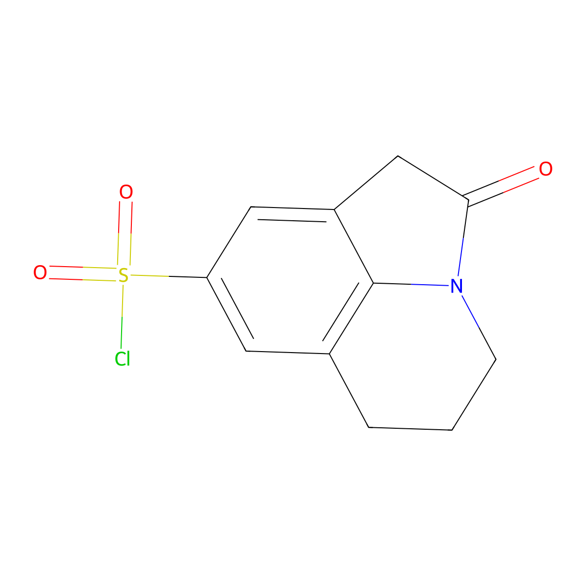 2-Oxo-1-azatricyclo[6.3.1.0,4,12]dodeca-4(12),5,7-triene-6-sulfonyl chloride molecular structure, CAS 1267401-95-5
