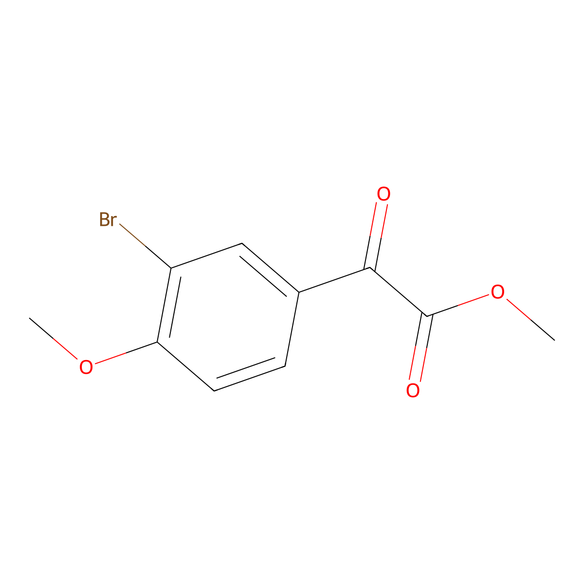 Methyl 3-bromo-4-methoxy-alpha-oxobenZeneacetate molecular structure, CAS 1267403-76-8