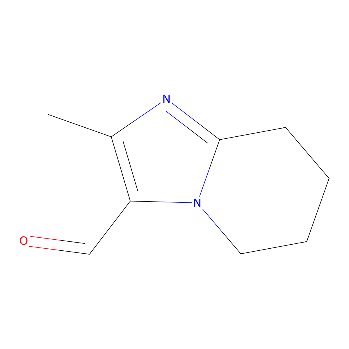 2-Methyl-5,6,7,8-tetrahydroimidazo[1,2-a]pyridine-3-carbaldehyde molecular structure, CAS 1267416-89-6