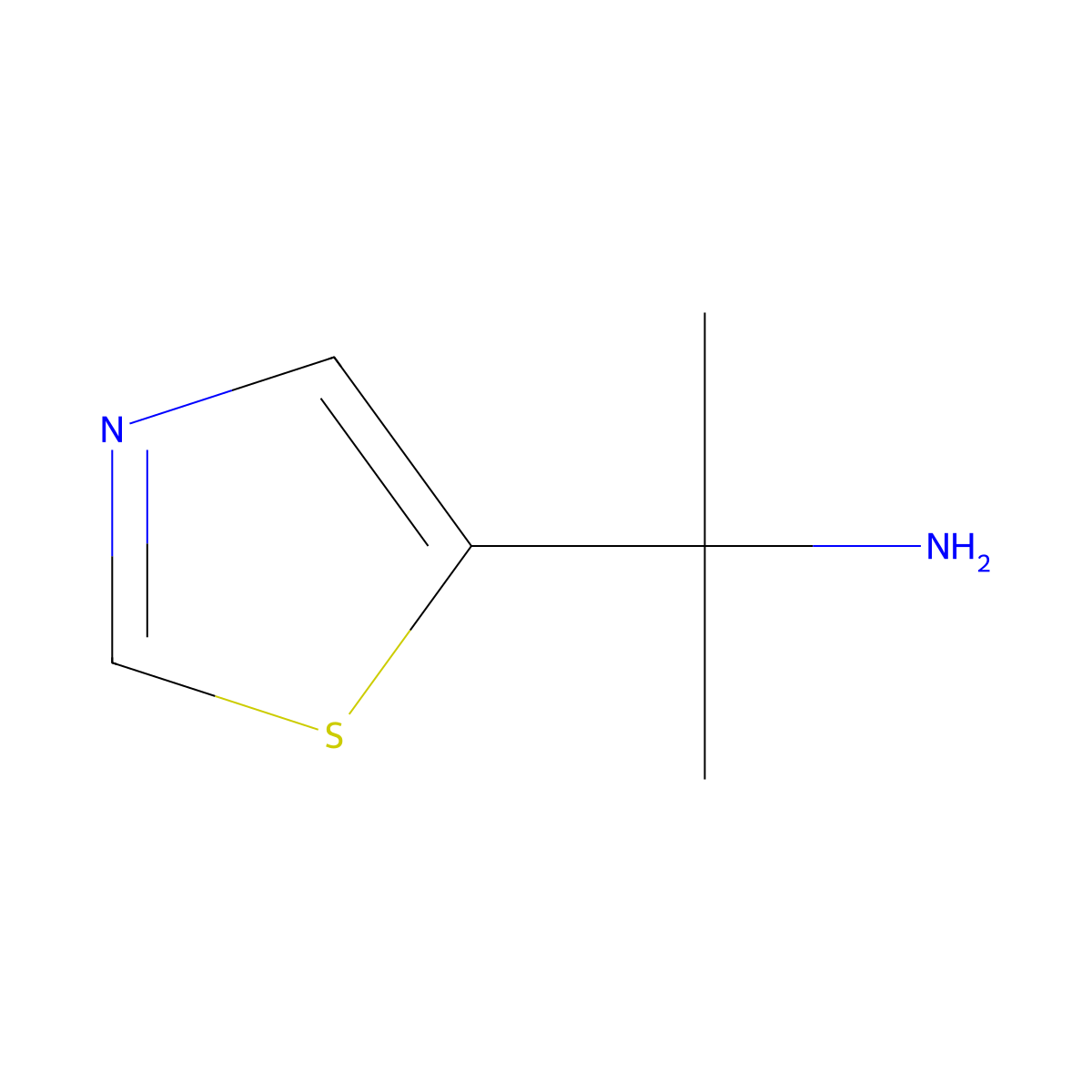 2-(1,3-Thiazol-5-yl)propan-2-amine molecular structure, CAS 1267423-94-8