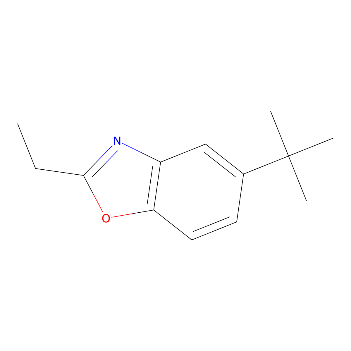 5-(tert-Butyl)-2-ethylbenzoxazole molecular structure, CAS 1267427-47-3