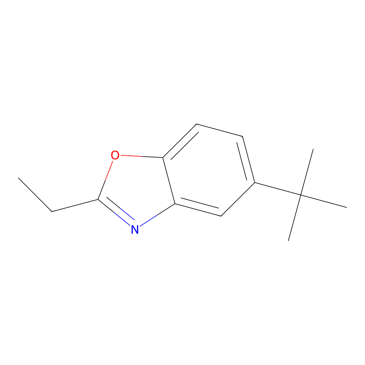 5-(tert-Butyl)-2-ethylbenzoxazole molecular structure, CAS 1267427-47-3