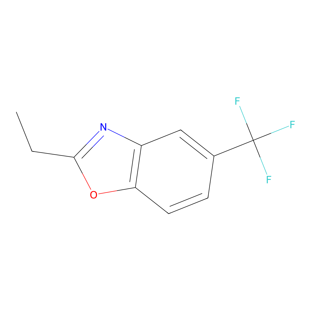 2-Ethyl-5-(trifluoromethyl)benzoxazole molecular structure, CAS 1267428-36-3
