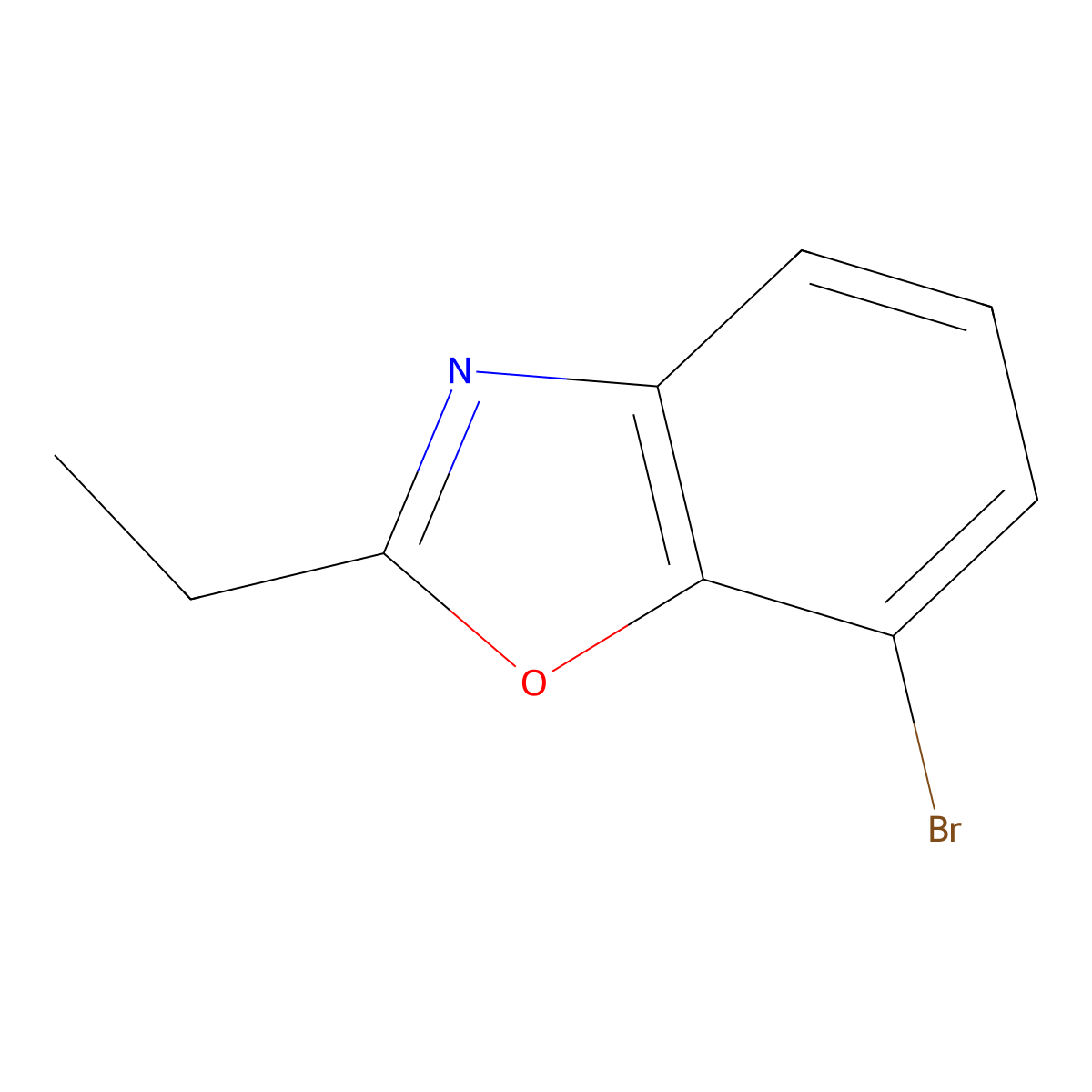7-Bromo-2-ethylbenzoxazole molecular structure, CAS 1267428-95-4