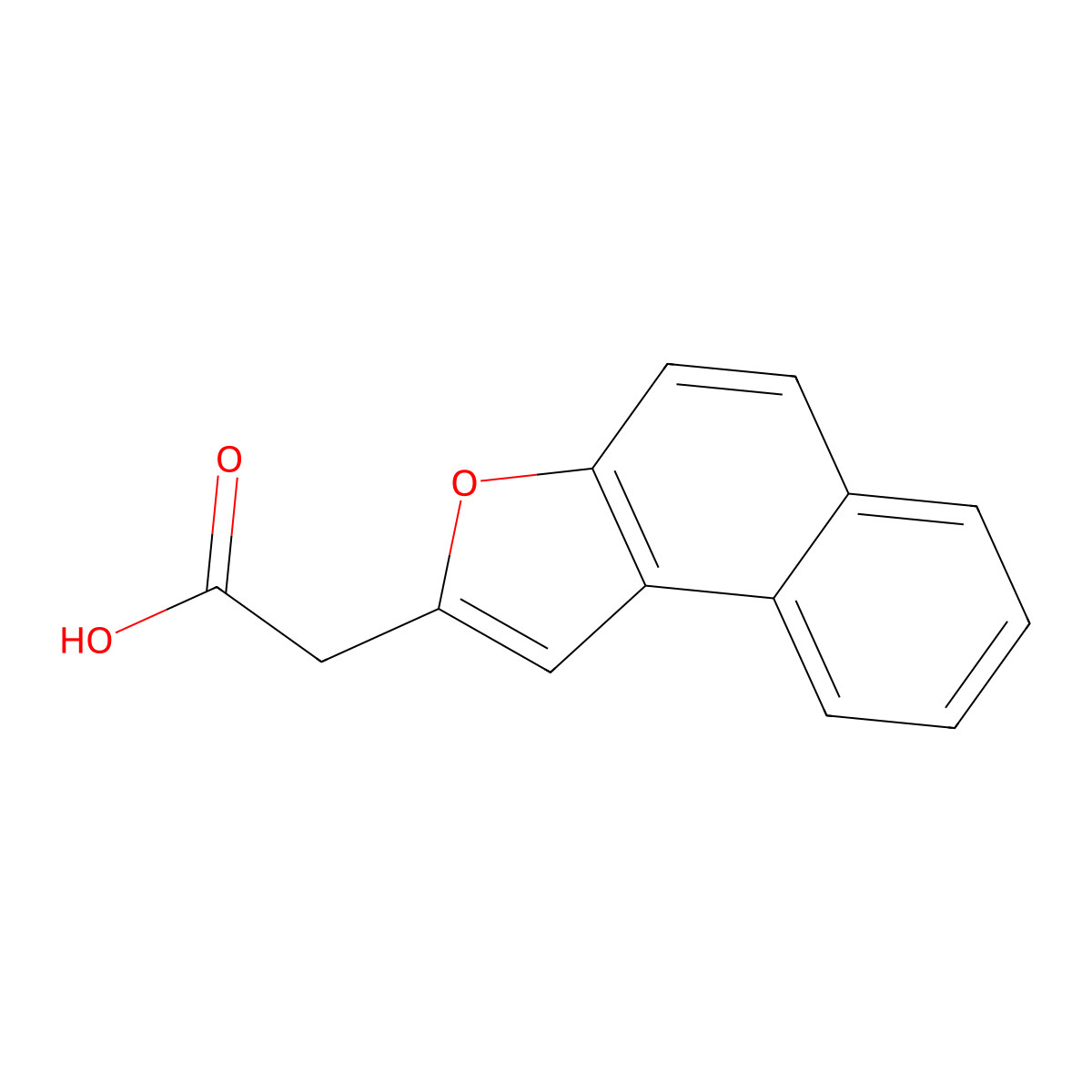 2-(Naphtho(2,1-b)furan-2-yl)acetic acid molecular structure, CAS 1267431-36-6
