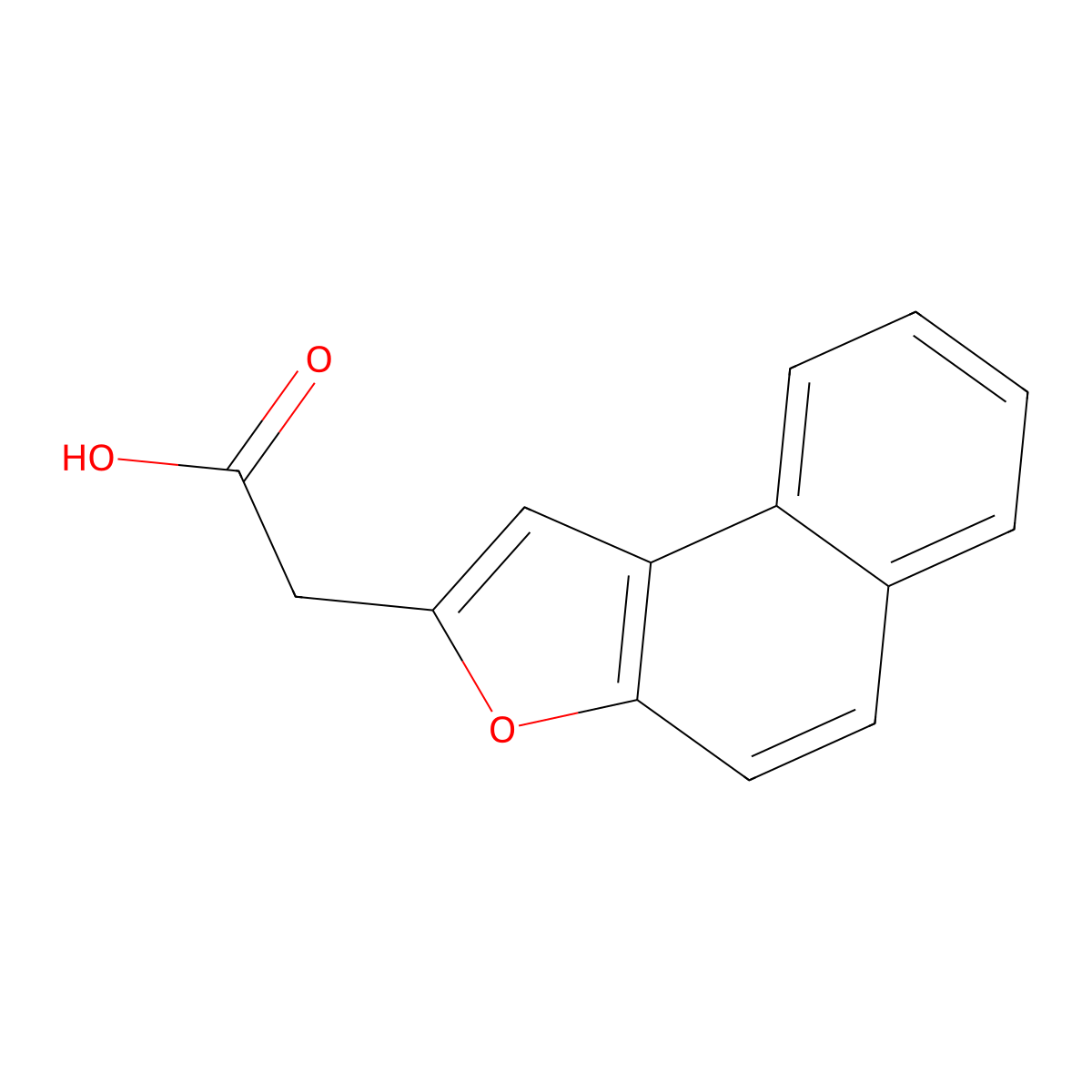 2-(Naphtho(2,1-b)furan-2-yl)acetic acid molecular structure, CAS 1267431-36-6