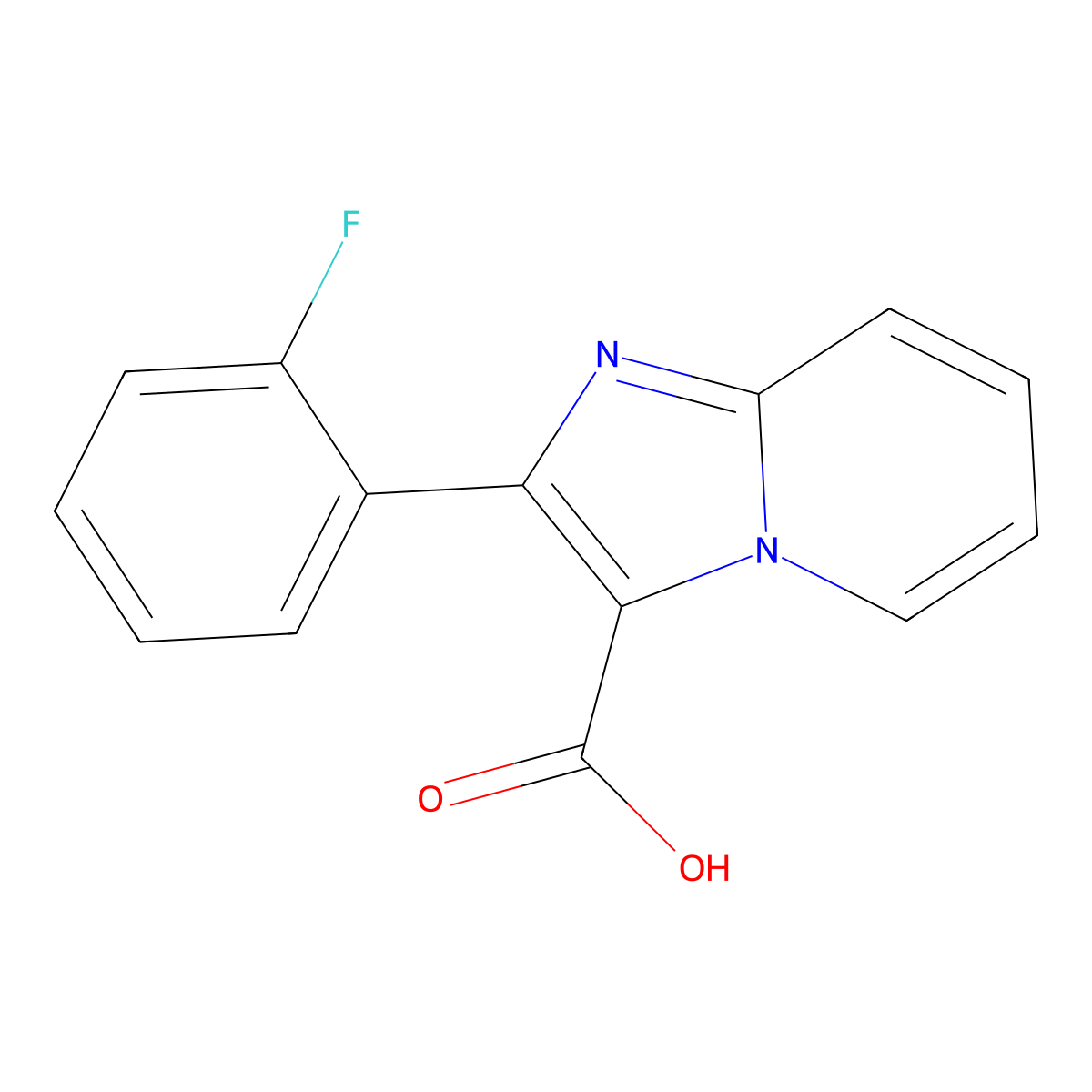 2-(2-Fluorophenyl)imidazo[1,2-A]pyridine-3-carboxylic acid molecular structure, CAS 1267435-52-8