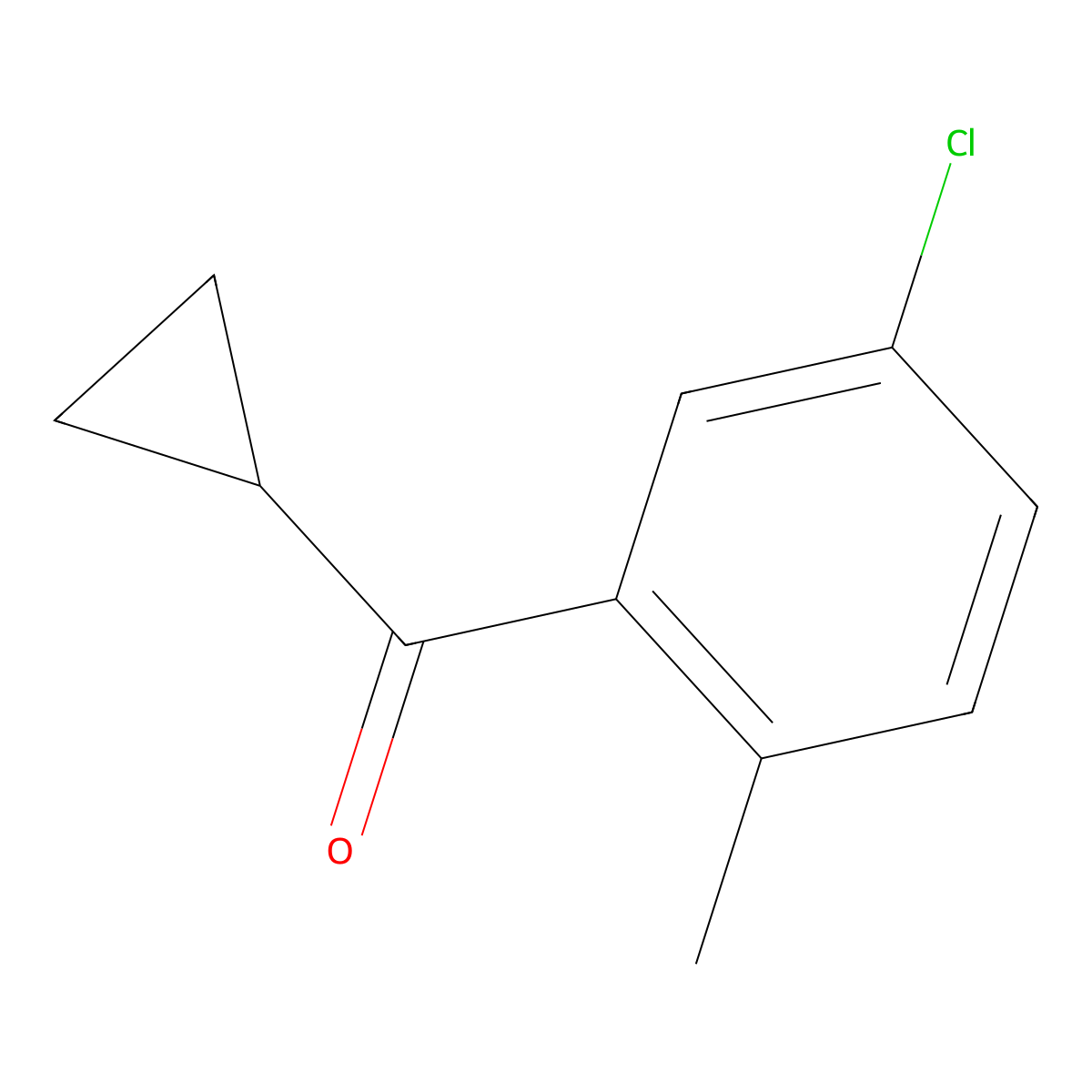 (5-Chloro-2-methylphenyl)(cyclopropyl)methanone molecular structure, CAS 1267438-06-1