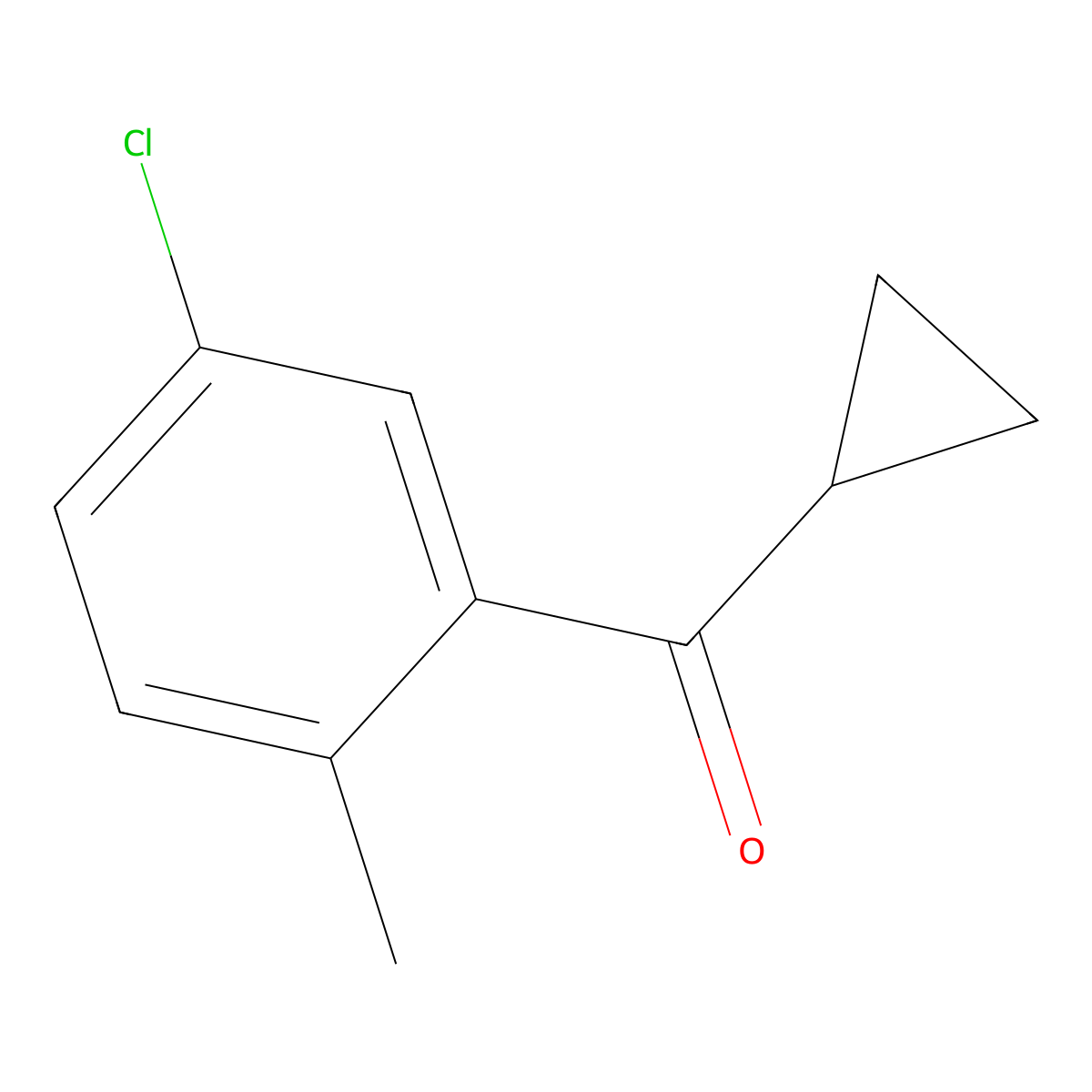 (5-Chloro-2-methylphenyl)(cyclopropyl)methanone molecular structure, CAS 1267438-06-1