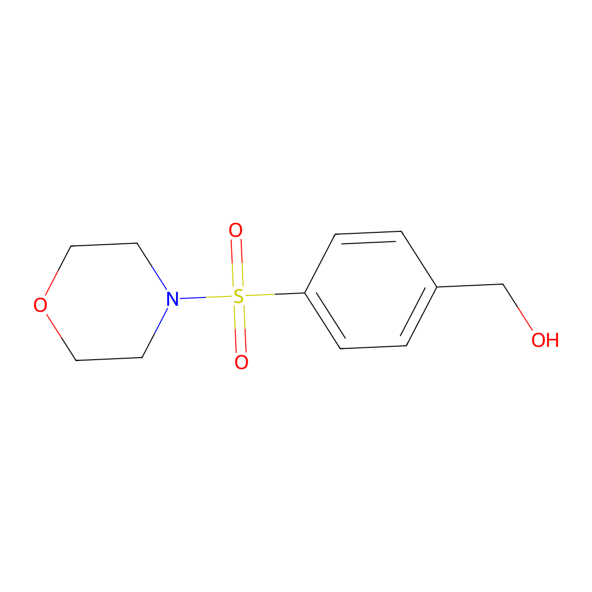 (4-(Morpholinosulfonyl)phenyl)methanol molecular structure, CAS 1267449-19-3