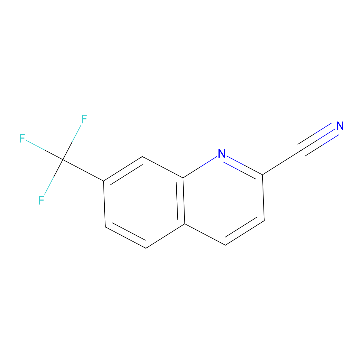 7-(Trifluoromethyl)quinoline-2-carbonitrile molecular structure, CAS 1267479-34-4