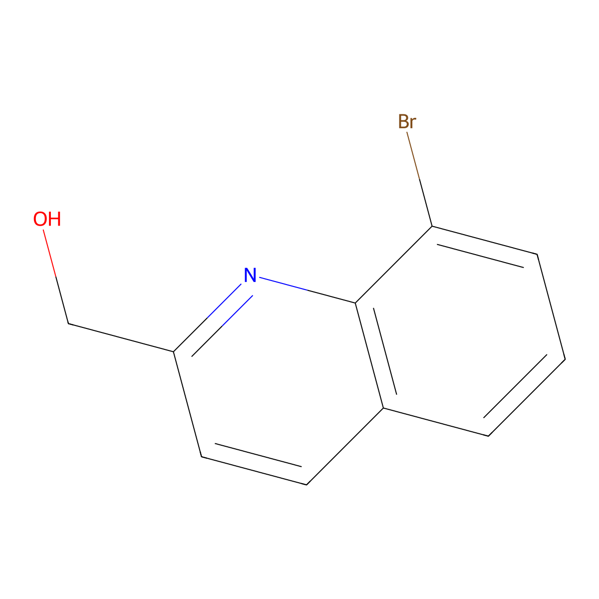 (8-Bromoquinolin-2-yl)methanol molecular structure, CAS 1267494-88-1
