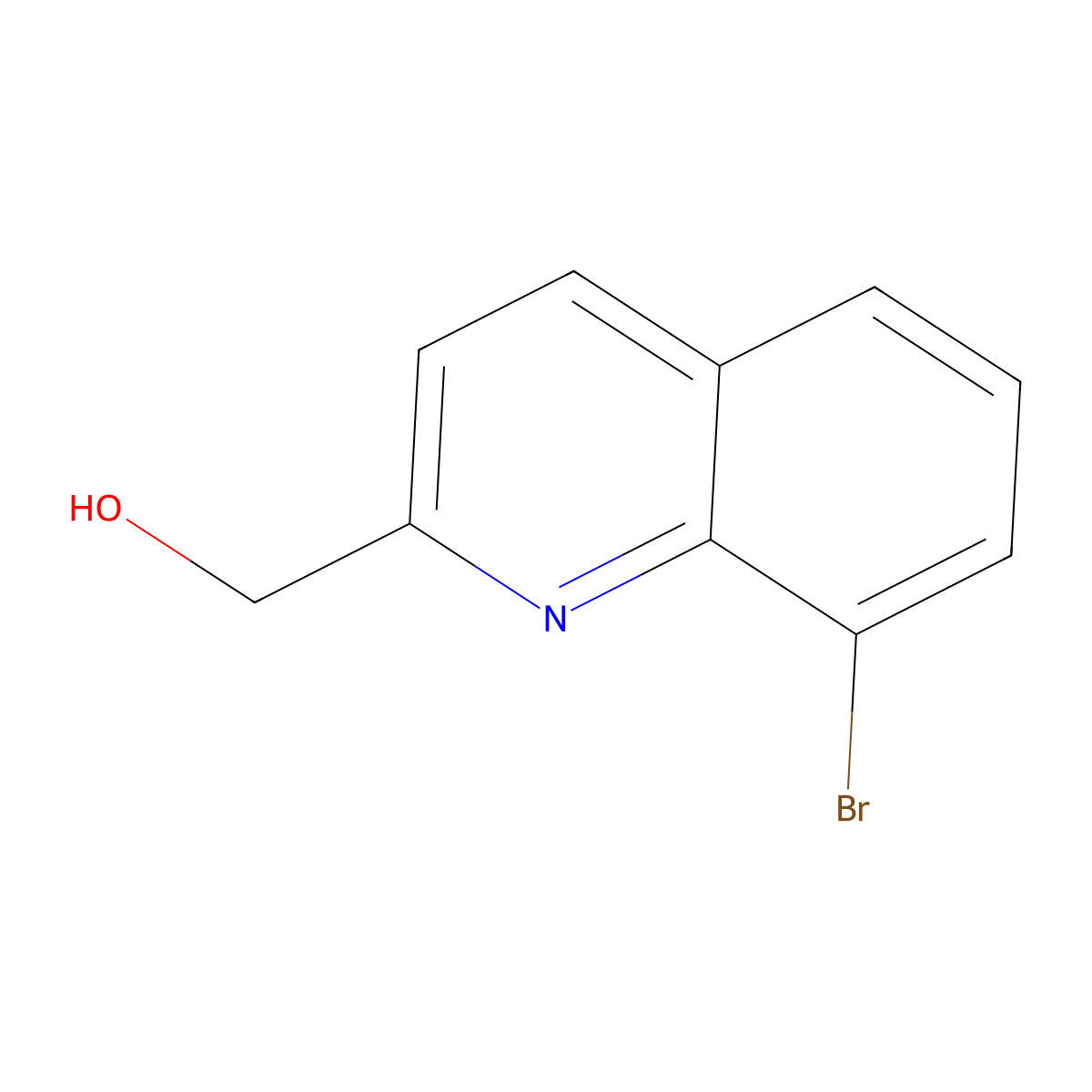 (8-Bromoquinolin-2-yl)methanol molecular structure, CAS 1267494-88-1