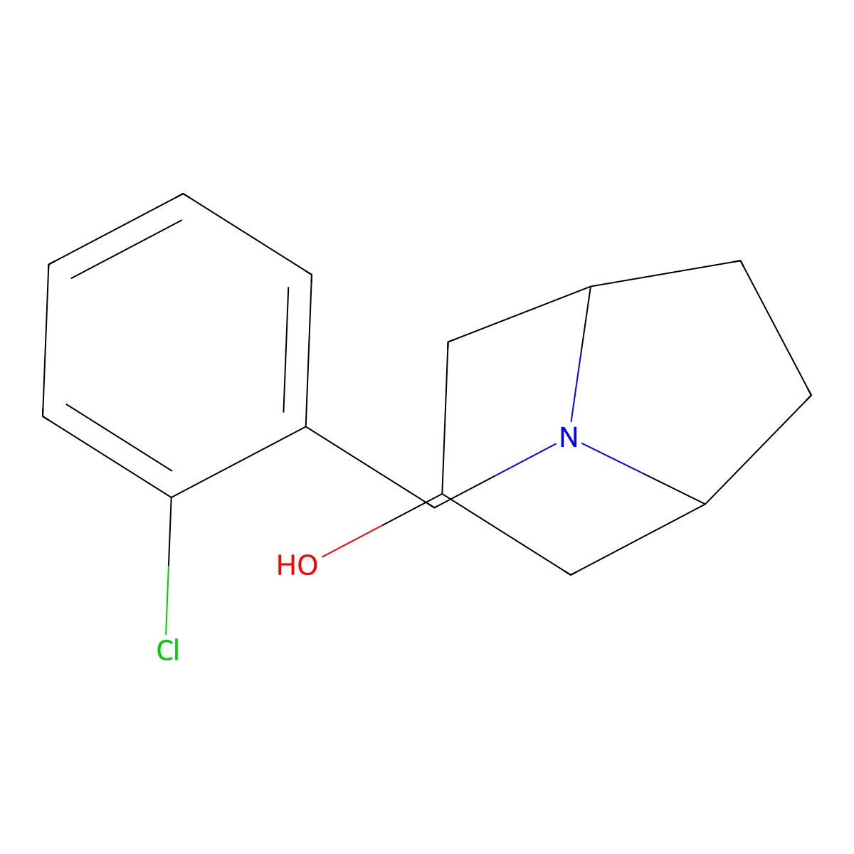 8-[(2-Chlorophenyl)methyl]-8-azabicyclo[3.2.1]octan-3-ol molecular structure, CAS 1267495-82-8