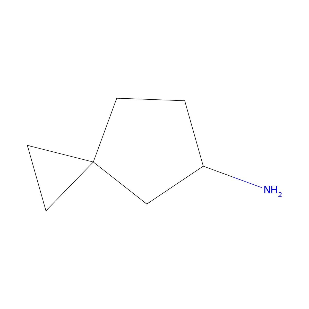 Spiro[2.4]heptan-5-amine molecular structure, CAS 1267497-14-2