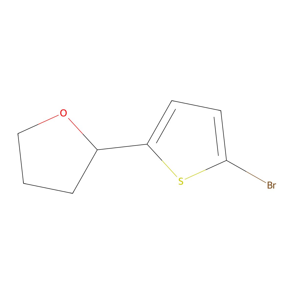 2-(5-Bromothiophen-2-yl)oxolane molecular structure, CAS 1267501-91-6
